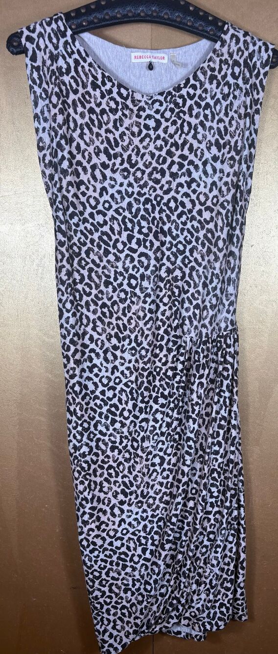 Rebecca Taylor Animal Print Shift Dress size S